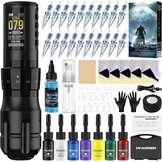 PFARRER PR-TKE652AEU-1 Draadloze Machine Set 1600mAh Batterij LCD Digitaal 20PCS Naald 7 Inks Draadloze Accessoires