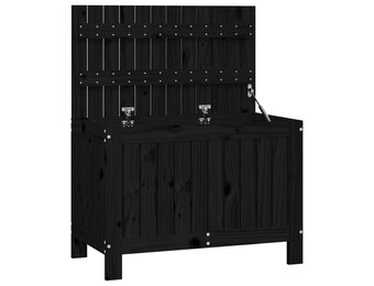 vidaXL Tuinbox 76x42,5x54 cm massief grenenhout zwart