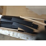vidaXL Tuinbox 76x42,5x54 cm massief grenenhout zwart