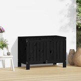 vidaXL Tuinbox 76x42,5x54 cm massief grenenhout zwart