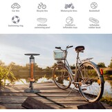 Staande Fietspomp met Manometer & 58% Korting | Hoge Druk 160 PSI | Racefiets/MTB