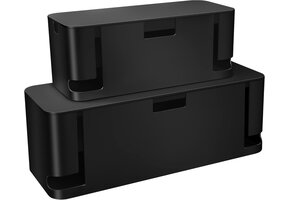 Kabelmanagementbox Zwart 2 Stuks (XL/M) - Netheid met 41% Korting
