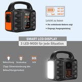 Draagbare powerstation generator, 27000mAh 220V/99W AC outlet camping zonnepaneel-opladen lithium batterij bank voeding voor outdoor reizen jacht noodgevallen back-up
