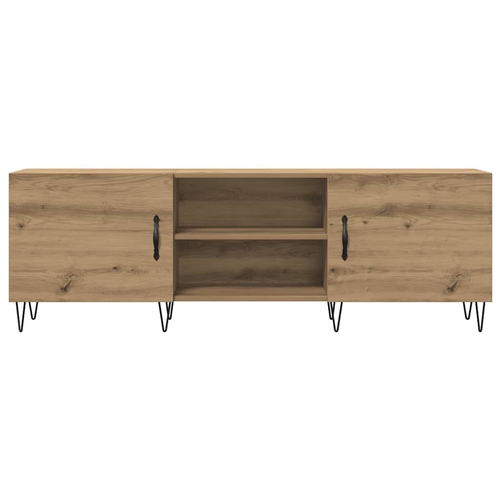 vidaXL Tv-meubel 150x30x50 cm bewerkt hout artisanaal eikenkleurig