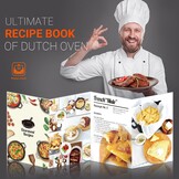 Overmont Gietijzeren pan in ‘Dutch Oven‘-stijl, gebruiksklaar, ingebrand, dubbelfunctie deksel/braadpan, voor keuken, camping, tuin barbecue, bakken en gasgrill