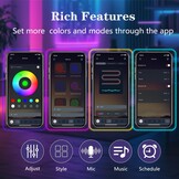 30m (2 Rolls 15m) Neon Rope Light, Flexible Led Lights Control with App/Remote, Multiple Modes, IP65 Outdoor Waterproof, Music Sync Light Strip for Bedroom - Maat 100FT-Led Neon Lights