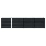 vidaXL Plantenbak verhoogd 320x40x77 cm gegalvaniseerd staal antraciet