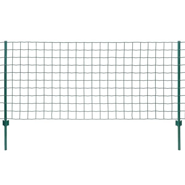 vidaXL Euro hek 20x1 m staal groen