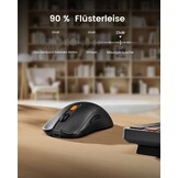 ProtoArc Wireless Keyboard and Mouse, KM60 Full Size Bluetooth Keyboard and Mouse Set with Wrist Rest, 2.4GHz + Dual Bluetooth, Rechargeable for Laptop, PC, Mac, Windows, QWERTY UK Format, Black