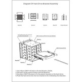 QOTSTEOS Harde schijfbehuizing intern, 3 x 5,25 inch tot 5 x 3,5 inch hot-swap SATA/SAS harde schijf, lade rek met ventilatorruimte