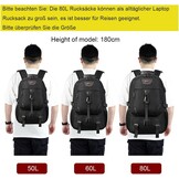 Reisrugzak Zwart 60L Waterbestendig met Laptopvak & Natvak (46% Korting)