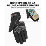 KEMIMOTO Goedgekeurde motorhandschoenen, gewrichtsbescherming en schokbestendigheid, touchscreen met volledige vingers, ademend voor dames en heren, motorcross, klimmen en jagen