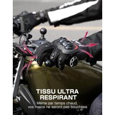 KEMIMOTO Goedgekeurde motorhandschoenen, gewrichtsbescherming en schokbestendigheid, touchscreen met volledige vingers, ademend voor dames en heren, motorcross, klimmen en jagen