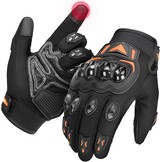 KEMIMOTO Goedgekeurde motorhandschoenen, gewrichtsbescherming en schokbestendigheid, touchscreen met volledige vingers, ademend voor dames en heren, motorcross, klimmen en jagen