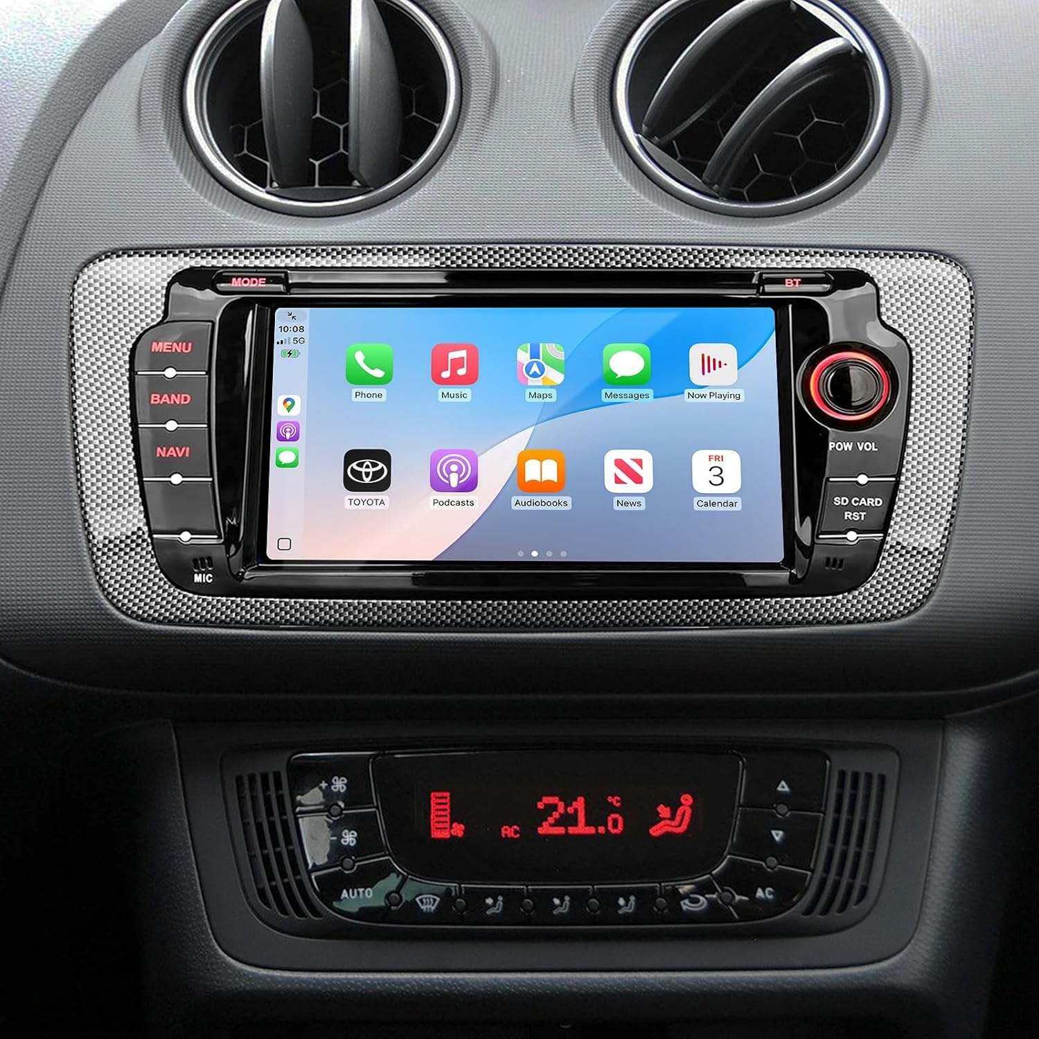 KiriNavi Autoradio voor Seat Ibiza IV 6J (2009-2013) - 7 inch Touchscreen met 2GB/64GB, CarPlay en Android Auto