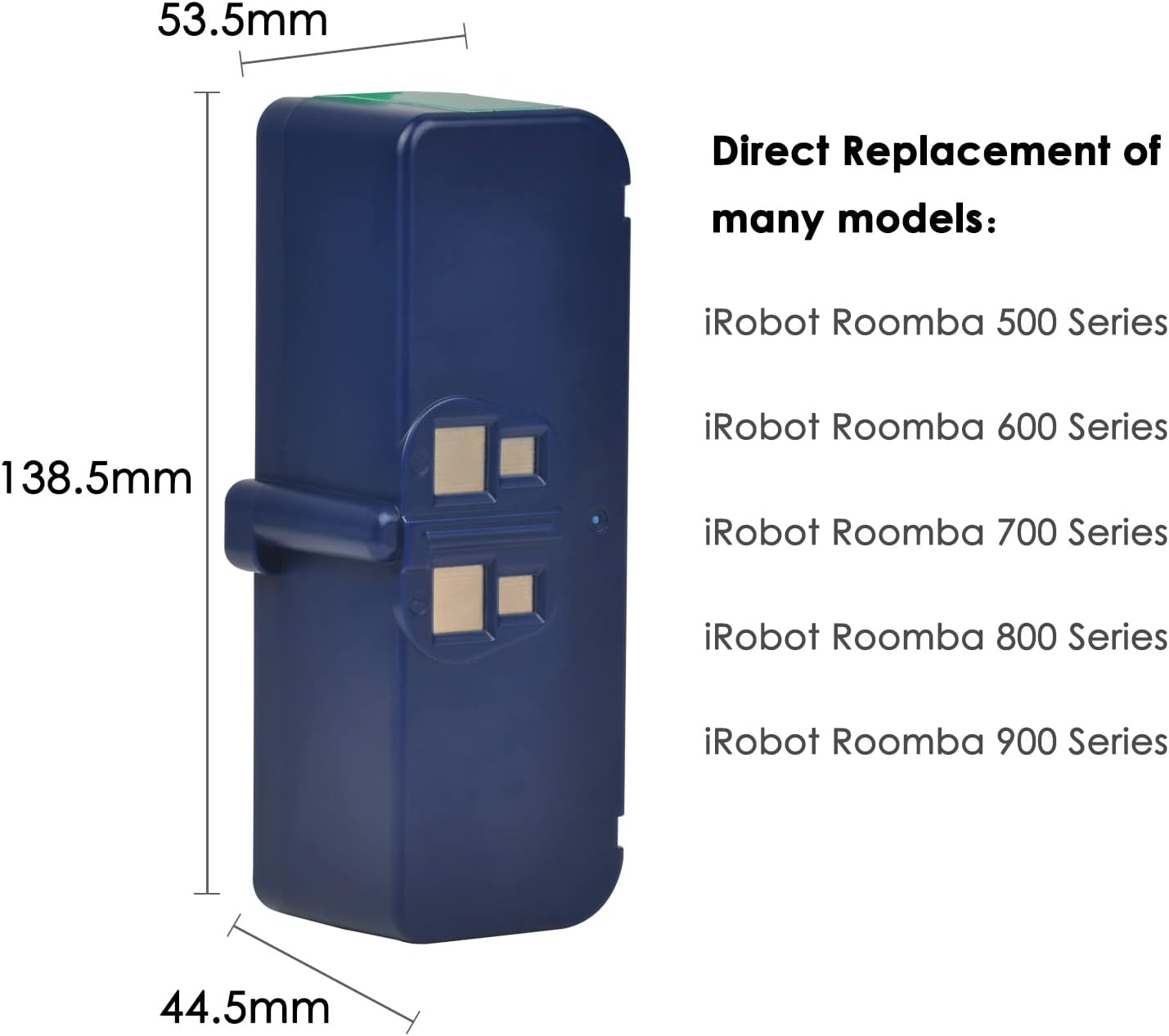 DuraPro 14.4V 5200mAh Li-ion Battery for iRobot Roomba 900 960 965 966 980 865 866 870 871 760 765 770; 500 600 700 800 900 Series Vacuum Cleaner