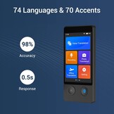 ANFIER W12 Taalvertaler met 3.7 inch Touchscreen - 144 Talen & Offline Modus