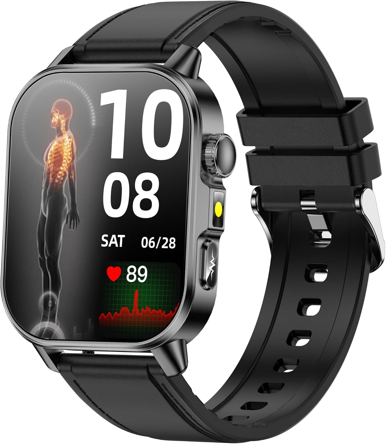 Marsyu Smartwatch for Men and Women, 2.0 Inch Square Fitness Watch with AI-GPT Phone Function, Over 50 Sports Modes, SOS Emergency Call, Bluetooth Calls, for Android/iOS