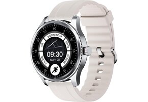 Beige Metalen Smartwatch 1.38" | IP68 Waterdicht | Bellen & Alexa