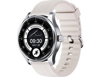 TOOBUR Smartwatch Beige 1.38 inch - Bellen - Hartslagmeter - IP68 Waterdicht