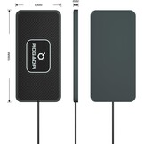 Draadloze Autolader 15W Snelladen, 2x USB-C PD 20W, Antislip, Incl. 20W Adapter (58% Korting)
