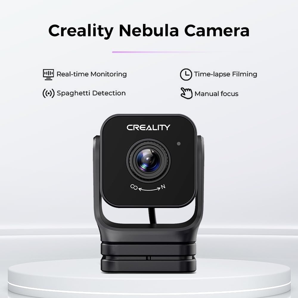Creality Officiële Nebula-camera, 24-uurs bewaking, automatische time-lapse-video-creatie, compatibel met Sonic Pad/Nebula Pad/Ender 3 V3 KE/CR 10