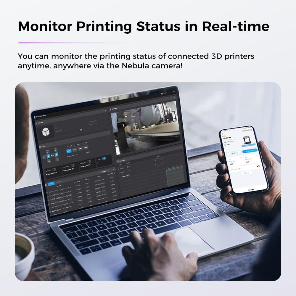 Creality Officiële Nebula-camera, 24-uurs bewaking, automatische time-lapse-video-creatie, compatibel met Sonic Pad/Nebula Pad/Ender 3 V3 KE/CR 10