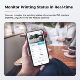 Creality Officiële Nebula-camera, 24-uurs bewaking, automatische time-lapse-video-creatie, compatibel met Sonic Pad/Nebula Pad/Ender 3 V3 KE/CR 10