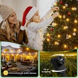 Lichtsnoer Buiten 60m met 100+4 G40 LED lampen Warmwit IP45 Waterdicht Onbreekbaar Aansluitbaar voor Tuin Terras Balkon
