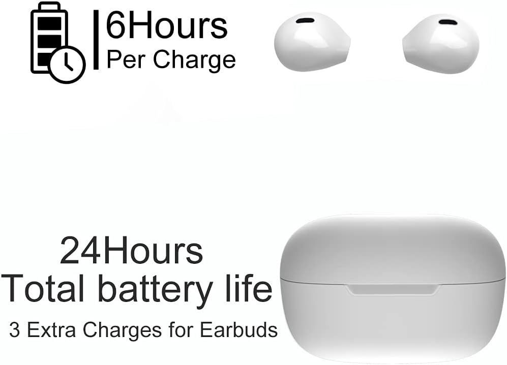 Draadloze Mini Oordopjes - Semi-in-ear - 20u Batterij - 59% Korting