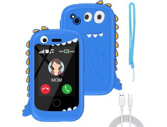 PTHTECHUS Kindersmartphone 2,8 inch met Touchscreen - Zwart