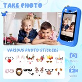 PTHTECHUS Kindersmartphone 2,8 inch met Touchscreen - Zwart