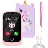 PTHTECHUS Kindersmartphone 2,8 inch met Touchscreen - Zwart