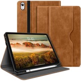iPad 10e Gen (2022) Bruine PU Leer Hoes met Penhouder & 58% Korting