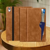iPad 10e Gen (2022) Bruine PU Leer Hoes met Penhouder & 58% Korting
