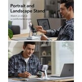ESR Charger Stand 3 in 1 MagSafe 25W, Apple Certified Magnetic Wireless Charger, 15W MagSafe Fast Charging for iPhone 17/16/15/14/13/12/Apple Watch/AirPods 4/3/Pro, Cooling