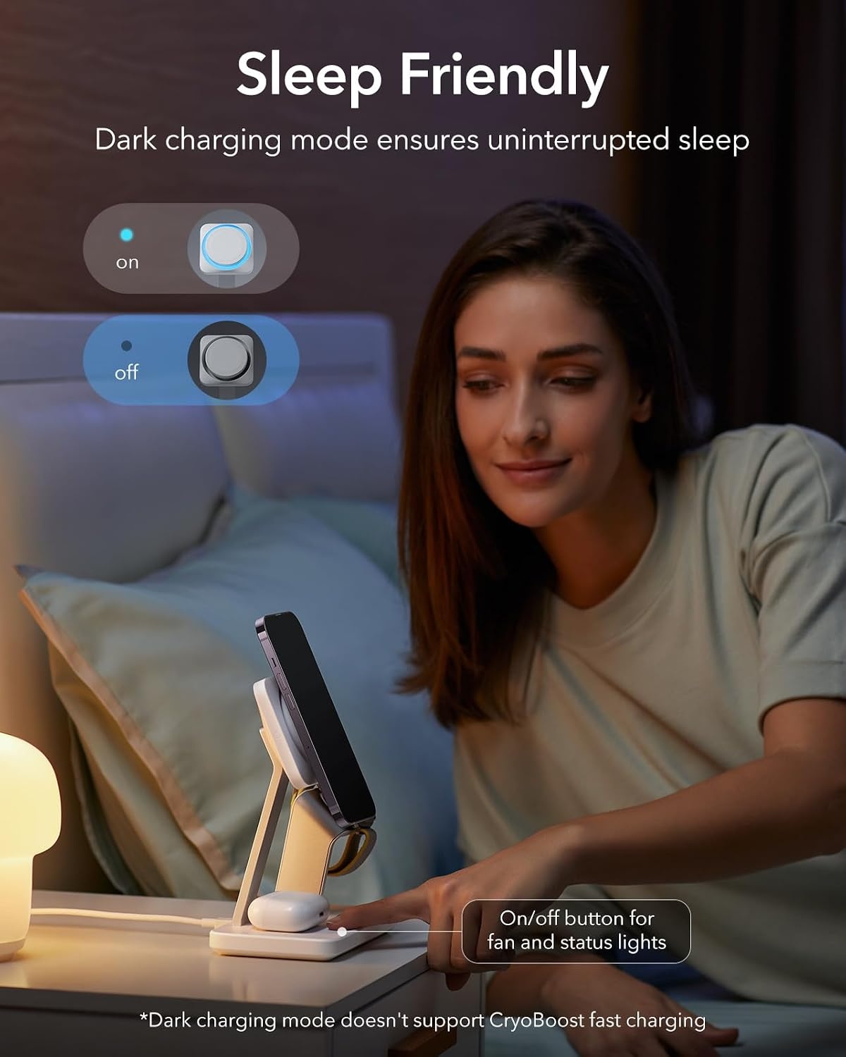ESR Charger Stand 3 in 1 MagSafe 25W, Apple Certified Magnetic Wireless Charger, 15W MagSafe Fast Charging for iPhone 17/16/15/14/13/12/Apple Watch/AirPods 4/3/Pro, Cooling