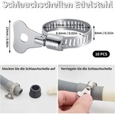 Slangklemmen RVS 304 (10 stuks) - 13-19mm Instelbaar