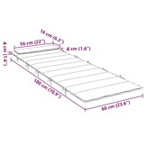 vidaXL Ligbedkussen 180x60x3 cm oxford stof antracietkleurig