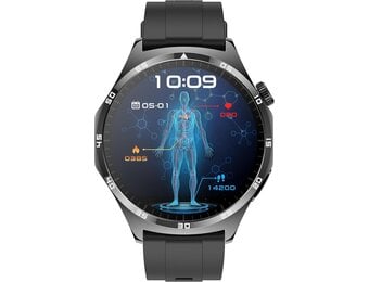 2026 nieuwe smartwatch voor heren en dames, rond, 3,6 cm (1,43 inch), HD, AMOLED, fitness, met Bluetooth-oproepen en SOS-berichtenherinnering, IP68 waterdicht, herinnering