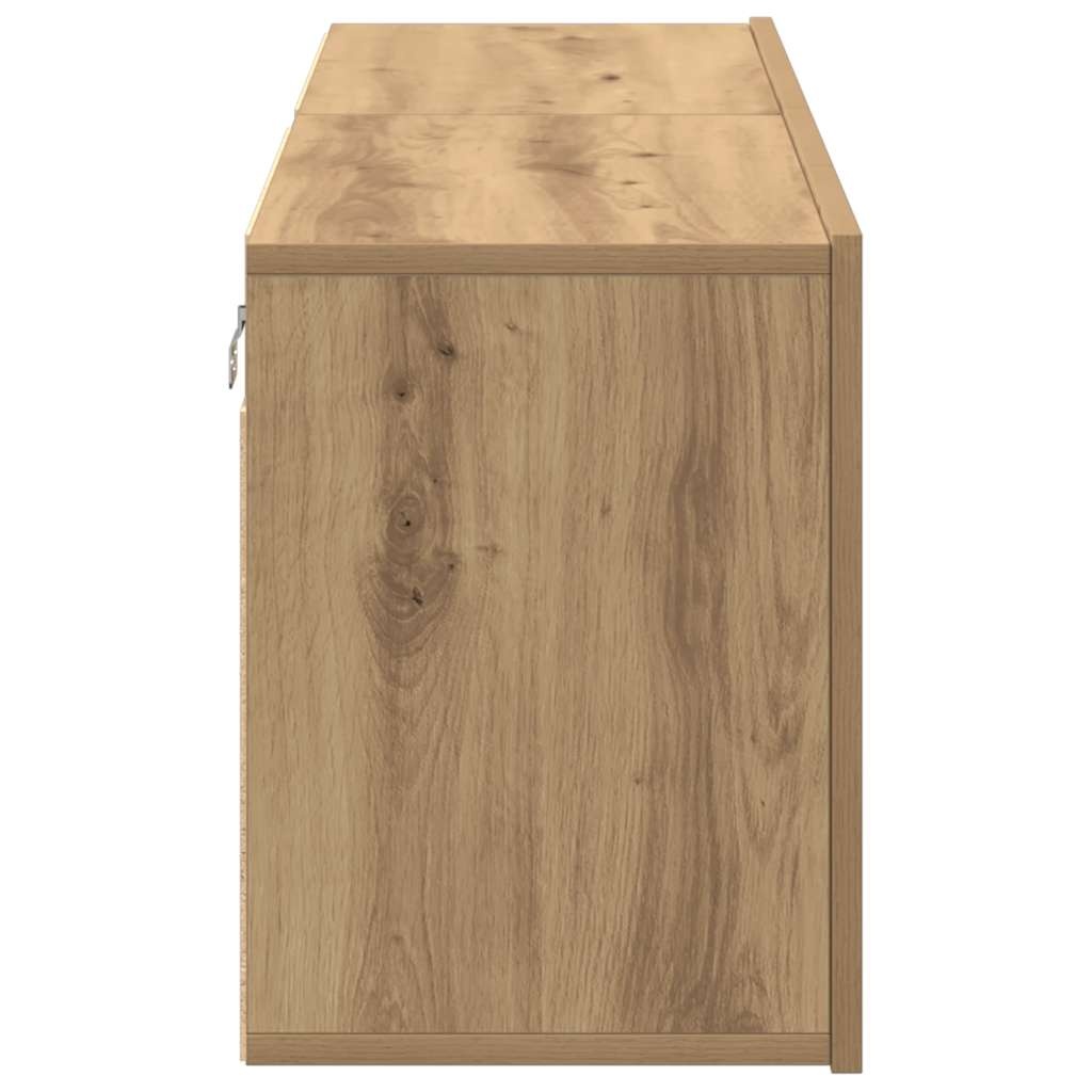 vidaXL Tv-meubels 2 st wandgemonteerd 80x30x41cm artisanaal eikenkleur