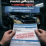 Frans merk: Renovator voor autokoplamp, renovatieset, polijstset, reiniging, schuren, koplamp voor motorfiets, renovatiereiniger voor koplampen, ondoorzichtig