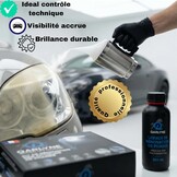 Frans merk: Renovator voor autokoplamp, renovatieset, polijstset, reiniging, schuren, koplamp voor motorfiets, renovatiereiniger voor koplampen, ondoorzichtig