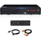 HD-dvd-speler, dvd-speler, cd-speler, voor tv, dvd/cd/mp3-disc-speler met afstandsbediening, regiovrij, PAL/NTSC
