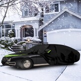 Car Cover Suitable for Citroen CX 1974-1991, waterproof full garage car cover with zipper door for snow, rain, all-weather protection