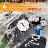 Kipiea Tuinmeubelhoes Waterdichte, Rechthoekig Buitenmeubelhoezen Winddicht, 420D Oxford-weefsel Buiten Tuintafelafdekking, Terrastafels en stoelen hoezen Anti-UV, Scheurbestendig- 242x162x100cm - Maat 242 x 162 x 100cm