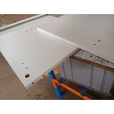 vidaXL Hoekonderkast Lyon 75,5x75,5x81,5 cm bewerkt hout wit