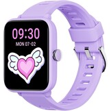 Kinder Smartwatch Lila 74% Korting | Stappenteller Hartslag Slaapmonitor