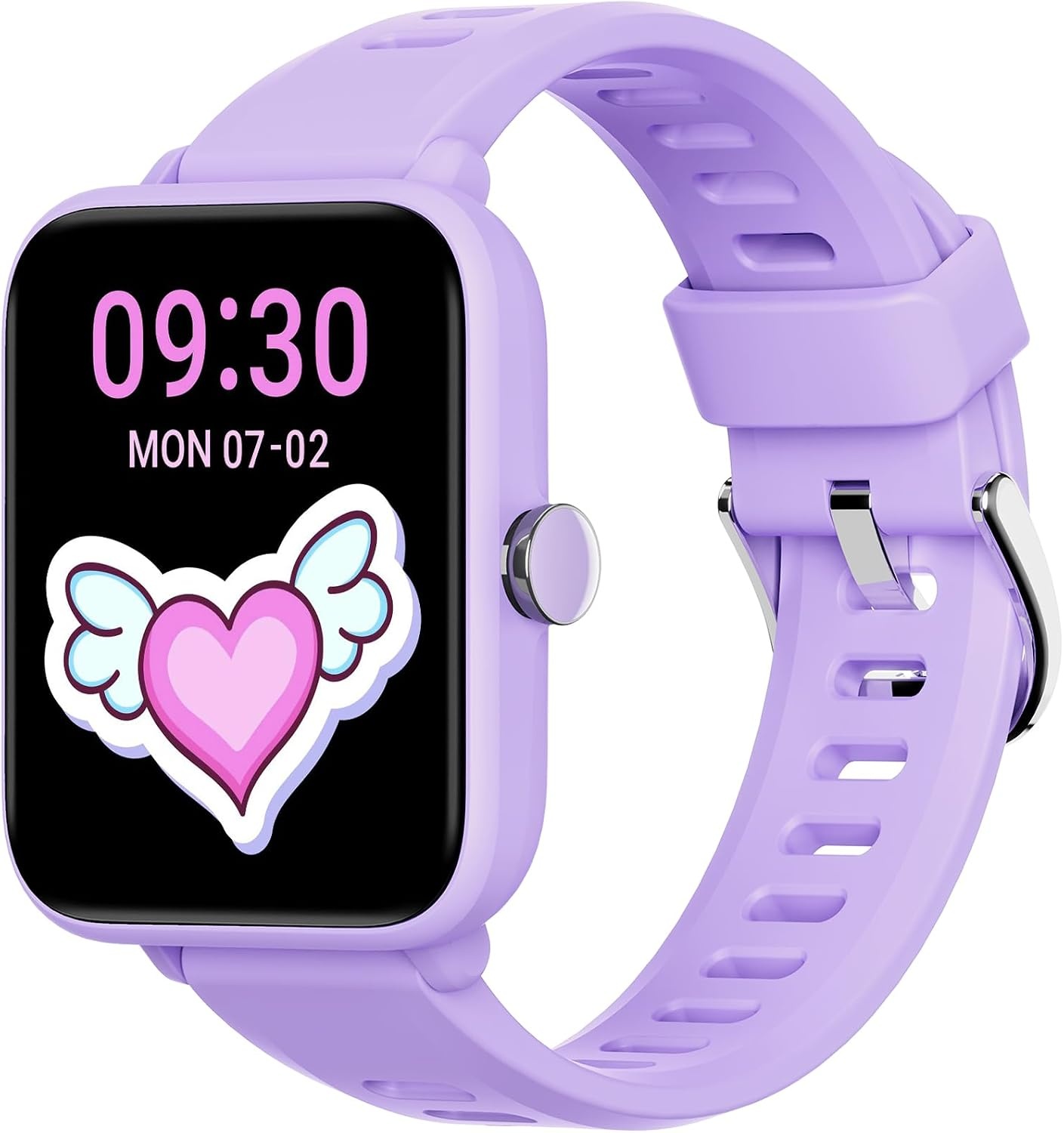Kinder Smartwatch Lila 74% Korting | Stappenteller Hartslag Slaapmonitor