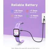 Kinder Smartwatch Lila 74% Korting | Stappenteller Hartslag Slaapmonitor